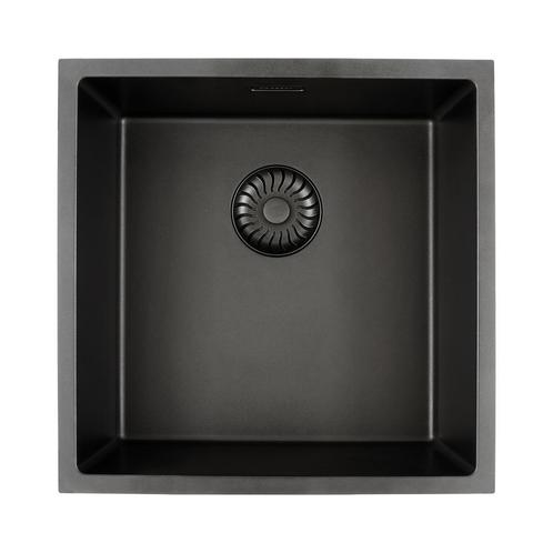 Caressi CAGRPP40BK-TU spoelbak zwart 708211, Doe-het-zelf en Verbouw, Sanitair, Wastafel, Nieuw, Ophalen of Verzenden