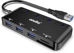 Hub met kaartlezer – 3 poorten en SD/microSD – USB - Plug, Verzenden, Nieuw