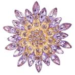 Fako Bijoux® - Broche - Bloem - Ster - XXL - Ø 68mm -, Sieraden, Tassen en Uiterlijk, Broches, Verzenden, Nieuw