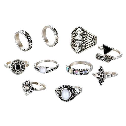 Fako Bijoux® - Bohemian Stijl Ringenset - Indira - 10-Delig, Sieraden, Tassen en Uiterlijk, Ringen, Verzenden