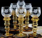 |- (6) x * Exclusives Set *Theresienthal Glashütte, Antiek en Kunst, Antiek | Glas en Kristal