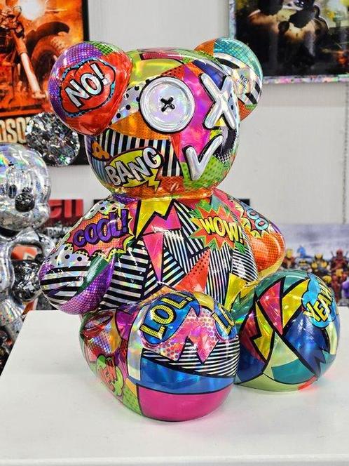 Patryk Konrad - Pop art holographic bear sculpture, Antiek en Kunst, Kunst | Schilderijen | Modern