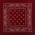 Haarband Bandana Zakdoek Paisley Print Bordeaux Rood, Verzenden, Nieuw