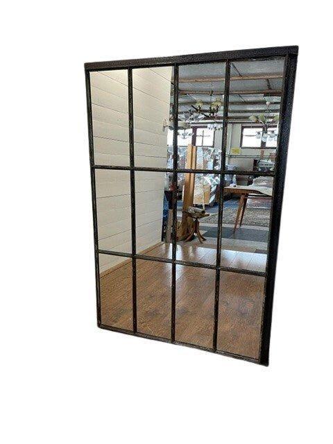 Geüpcycled industrieel gietijzeren raam met spiegel, Antiek en Kunst, Antiek | Meubels | Kasten