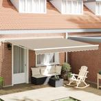 vidaXL Luifel Beige 4x3,5m Beige 400 × 350 cm Beige, Verzenden, Nieuw