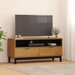 vidaXL TV-meubel FLAM 110x40x50 cm massief grenenhout, Huis en Inrichting, 100 tot 150 cm, Verzenden, Nieuw, Minder dan 100 cm