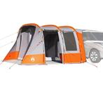 vidaXL Autotent waterdicht grijs en oranje, Caravans en Kamperen, Tenten, Verzenden, Nieuw, Tot en met 2