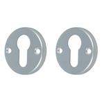 2 PC-plaatjes Ami rond aluminium F1, Verzenden, Nieuw