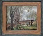 French impressionist school (XIX) - Spring landscape, Antiek en Kunst, Kunst | Schilderijen | Klassiek