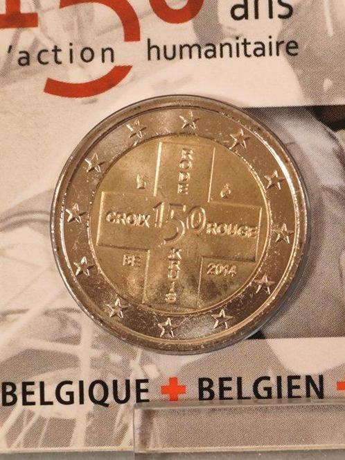België. 2 Euro 2014 Croce Rossa (10 coincards) versione, Postzegels en Munten, Munten | Europa | Euromunten