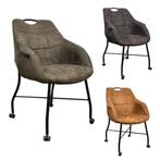 MX Sofa Eetkamerstoel Promise | Mosgroen | Microvezel stof, Ophalen, Nieuw, Industrieel
