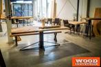 suarhouten boomstamtafel unieke showroom ruime keuze tafel, Huis en Inrichting, Tafels | Eettafels, Verzenden, Industrieel robuust landelijk design boomstamtafel