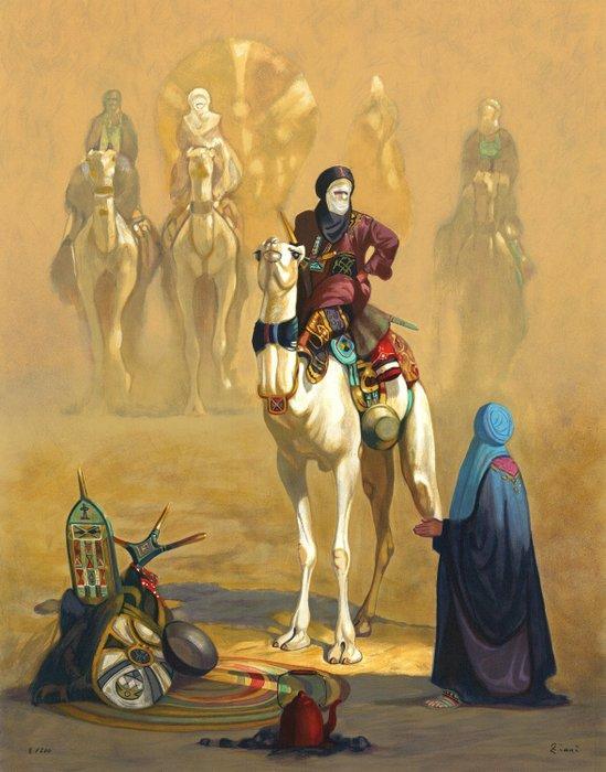 Hocine Ziani (1953) - Larrivée au camp, Antiek en Kunst, Antiek | Overige Antiek