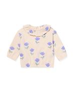 HEMA Newborn sweater bloemen ecru, Verzenden, Nieuw