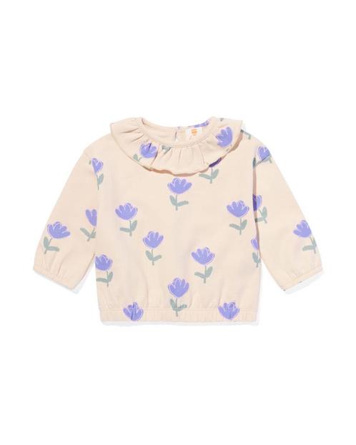 HEMA Newborn sweater bloemen ecru, Kinderen en Baby's, Babykleding | Overige, Nieuw, Verzenden