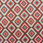 Gobelinnenweefsel met geometrisch multicolor patroon –