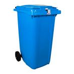 Afvalcontainer 240 liter Blauw met Hangslotvoorziening, Huis en Inrichting, Verzenden, Nieuw