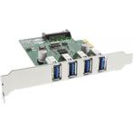 InLine PCIe kaart - 4x USB3.0 met SATA-voeding, Nieuw, Ophalen of Verzenden