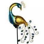 Gardlov Solar Tuinlamp Pauw – Kleurrijke LED & Schemersen., Ophalen of Verzenden, Nieuw