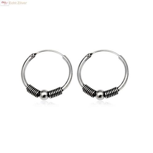 Zilveren keltische creolen rond 20 mm, Sieraden, Tassen en Uiterlijk, Oorbellen, Nieuw, Verzenden