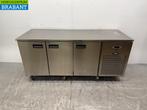 RVS Foster Verrijdbare Koelwerkbank 3 deuren 186,5 cm 230V, Zakelijke goederen, Horeca | Keukenapparatuur, Ophalen of Verzenden
