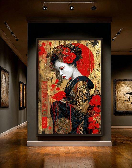 BJarco (1988) - Crimson Gold Lament · XXL, Antiek en Kunst, Kunst | Designobjecten