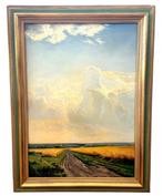 Osteuropäische Schule (XX) - Sommerlandschaft mit Feldweg