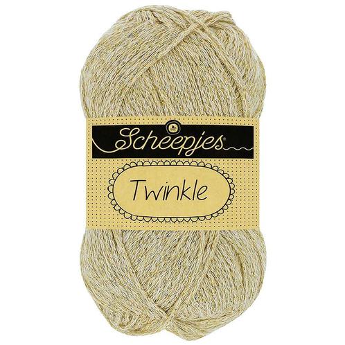Scheepjes Twinkle - 938 crème - Katoen Glittergaren met Lu, Hobby en Vrije tijd, Breien en Haken, Ophalen of Verzenden