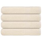 vidaXL Handdoeken FROGN 4 st 100x200 cm 360 g/m² crème, Verzenden, Nieuw