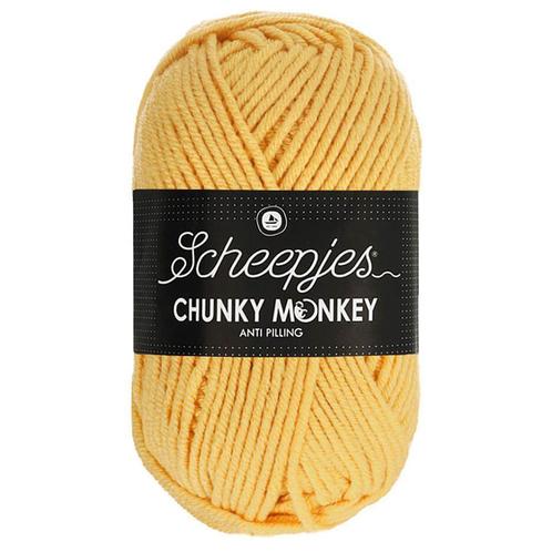 Scheepjes Chunky Monkey - 1081 primrose - Acryl Garen, Hobby en Vrije tijd, Breien en Haken, Ophalen of Verzenden