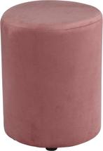 2dekans | Arti Casa Poef Rond Velvet - Ronde Velvet Poef, Ophalen of Verzenden, Zo goed als nieuw