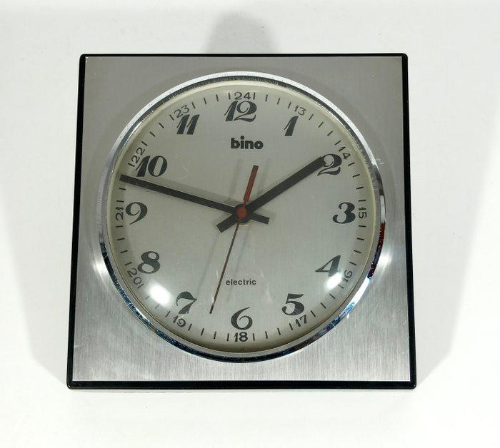 wandklok - Bino Electric - Vintage HPVC, Vetro - 1970-1979, Antiek en Kunst, Kunst | Designobjecten