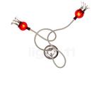 Serien Lighting Poppy Wall 2 armen, rood/beige (Wandlampen), Verzenden, Nieuw