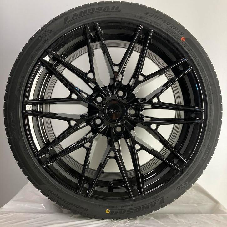 18 inch Velgen FF4 + nw banden | 5x114,3 oa Renault Megane, Auto-onderdelen, Banden en Velgen, 18 inch, Zomerbanden, 225 mm, Personenwagen