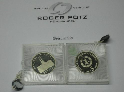 5 Mark Ddr 5 M 1987 Nikolaiviertel Pp originalverplombt k..., Postzegels en Munten, Munten | Europa | Niet-Euromunten, Verzenden