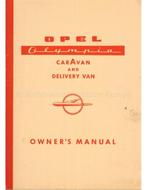 1958 OPEL OLYMPIA STATIONCAR | BESTELWAGEN INSTRUCTIEBOEKJE, Auto diversen, Handleidingen en Instructieboekjes