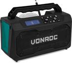 Tweedekans | VONROC Accu bouwradio 20V - FM, bluetooth & USB, Doe-het-zelf en Verbouw, Ophalen of Verzenden, Zo goed als nieuw