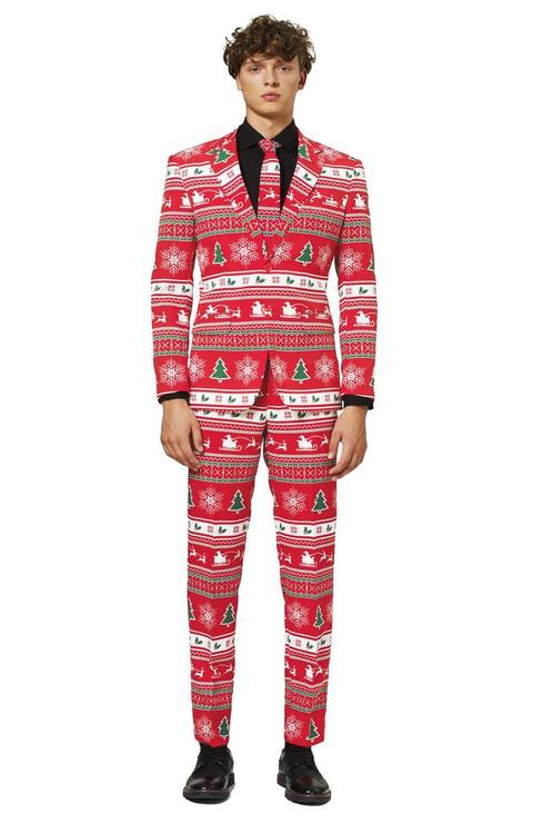 Rood Pak Kerstmis, Kleding | Heren, Carnavalskleding en Feestkleding, Nieuw, Verzenden
