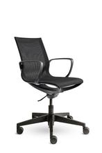 Design Vergaderstoel, Verzenden, Zwart, Nieuw, Bureaustoel
