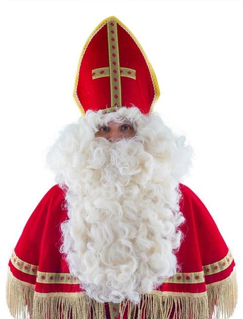 Sint Pruik en Baard Lugo, Kleding | Heren, Carnavalskleding en Feestkleding, Nieuw, Ophalen of Verzenden