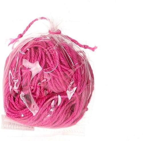 Jute touw Rope Dark Pink Fuchsia 50 gram, Hobby en Vrije tijd, Knutselen, Nieuw, Ophalen of Verzenden