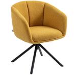 Comfortabele Fauteuil - Zacht en Draaibaar - Geel, Huis en Inrichting, Fauteuils, Ophalen of Verzenden, Nieuw, Stof, Modern