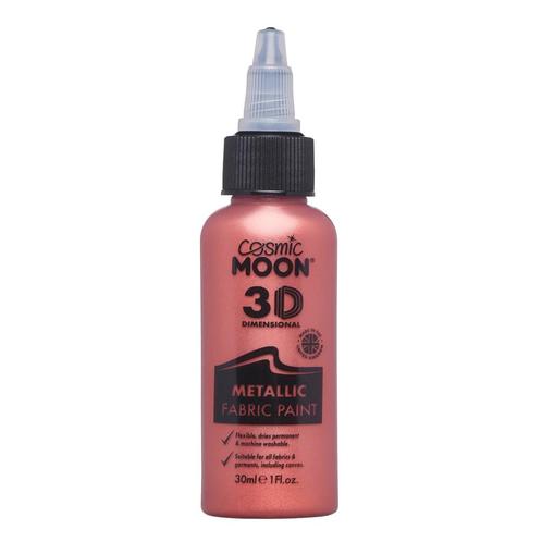 Cosmic Moon Metallic Fabric Paint Red 30ml, Hobby en Vrije tijd, Feestartikelen, Nieuw, Verzenden