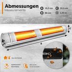 TRESKO® Terrasverwarmer - Infrarood Verwarming - 3000W - Zil, Verzenden, Nieuw