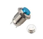 Push schakelaar - 12mm - Blauw - Waterproof, Ophalen of Verzenden, Nieuw