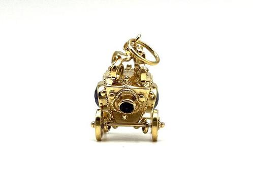 Hanger - 18 karaat Geel goud - 3.20ct. tw. Amethist, Sieraden, Tassen en Uiterlijk, Antieke sieraden