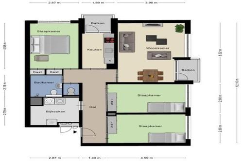 Appartement Pisanostraat in Eindhoven, Huizen en Kamers, Huizen te huur, Via bemiddelaar, Noord-Brabant, Appartement