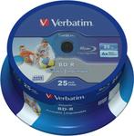 Verbatim BD-R full-printable 25 GB 6x speed in cakebox 25..., Verzenden, Nieuw