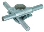 Dehn MV klem voor Rd 8-10mm met M10x35mm spantkopschroef en, Verzenden, Nieuw, Overige typen