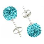 Fako Bijoux® - Oorbellen - Disco Dots - Steker - Turquoise, Sieraden, Tassen en Uiterlijk, Oorbellen, Verzenden, Nieuw